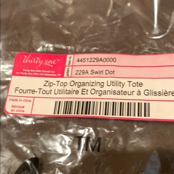 Thirty one zip top organizing utility tote bundle - Picture 4 of 5